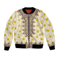 Enkutatash Dashiki Adey Abeba Pattern Bomber Jacket - Wonder Print Shop