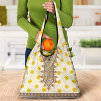 Enkutatash Dashiki Adey Abeba Pattern Grocery Bag
