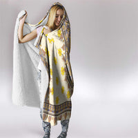 Enkutatash Dashiki Adey Abeba Pattern Hooded Blanket