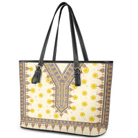 Enkutatash Dashiki Adey Abeba Pattern Leather Tote Bag - Wonder Print Shop