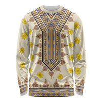 Enkutatash Dashiki Adey Abeba Pattern Long Sleeve Shirt - Wonder Print Shop