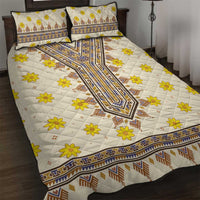 Enkutatash Dashiki Adey Abeba Pattern Quilt Bed Set - Wonder Print Shop