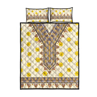 Enkutatash Dashiki Adey Abeba Pattern Quilt Bed Set - Wonder Print Shop