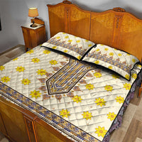 Enkutatash Dashiki Adey Abeba Pattern Quilt Bed Set - Wonder Print Shop