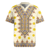 Enkutatash Dashiki Adey Abeba Pattern Rugby Jersey - Wonder Print Shop