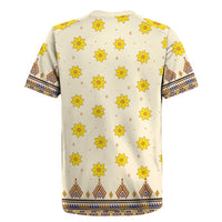 Enkutatash Dashiki Adey Abeba Pattern Rugby Jersey - Wonder Print Shop