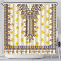 Enkutatash Dashiki Adey Abeba Pattern Shower Curtain