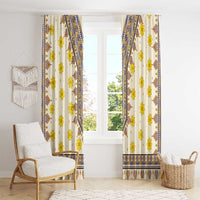 Enkutatash Dashiki Adey Abeba Pattern Window Curtain - Wonder Print Shop