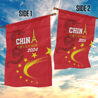 Custom China 2024 Garden Flag Chinese Dragon Yellow Star - Wonder Print Shop