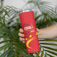 China 2024 Skinny Tumbler Chinese Dragon Yellow Star - Wonder Print Shop