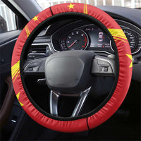 China 2024 Steering Wheel Cover Chinese Dragon Yellow Star - Wonder Print Shop