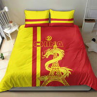 Custom China Bedding Set Chinese Dragon With Eiffel Tower - Wonder Print Shop