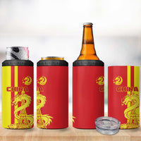 China 4 in 1 Can Cooler Tumbler Chinese Dragon With Eiffel Tower - Wonder Print Shop