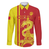 Custom China Family Matching Off Shoulder Maxi Dress and Hawaiian Shirt Chinese Dragon With Eiffel Tower - Wonder Print Shop