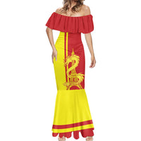Custom China Mermaid Dress Chinese Dragon With Eiffel Tower - Wonder Print Shop