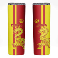 China Skinny Tumbler Chinese Dragon With Eiffel Tower - Wonder Print Shop