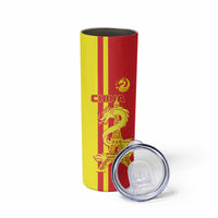 China Skinny Tumbler Chinese Dragon With Eiffel Tower - Wonder Print Shop