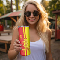 China Skinny Tumbler Chinese Dragon With Eiffel Tower - Wonder Print Shop