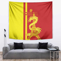 Custom China Tapestry Chinese Dragon With Eiffel Tower - Wonder Print Shop