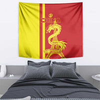 Custom China Tapestry Chinese Dragon With Eiffel Tower - Wonder Print Shop