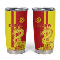 China Tumbler Cup Chinese Dragon With Eiffel Tower - Wonder Print Shop