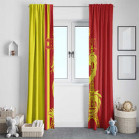 Custom China Window Curtain Chinese Dragon With Eiffel Tower - Wonder Print Shop