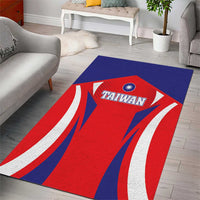 Custom Taiwan Area Rug Taiwanese Sporty Flag Style - Wonder Print Shop