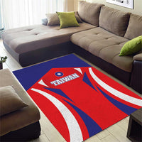 Custom Taiwan Area Rug Taiwanese Sporty Flag Style - Wonder Print Shop