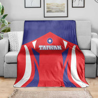 Custom Taiwan Blanket Taiwanese Sporty Flag Style