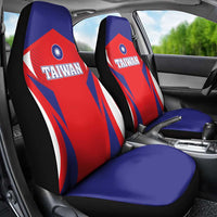 Custom Taiwan Car Seat Cover Taiwanese Sporty Flag Style - Wonder Print Shop