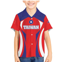 Custom Taiwan Family Matching Mermaid Dress and Hawaiian Shirt Taiwanese Sporty Flag Style - Wonder Print Shop
