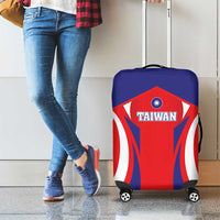 Custom Taiwan Luggage Cover Taiwanese Sporty Flag Style - Wonder Print Shop