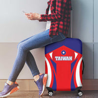 Custom Taiwan Luggage Cover Taiwanese Sporty Flag Style - Wonder Print Shop
