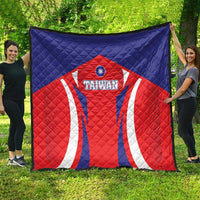 Custom Taiwan Quilt Taiwanese Sporty Flag Style - Wonder Print Shop