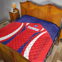 Custom Taiwan Quilt Taiwanese Sporty Flag Style - Wonder Print Shop
