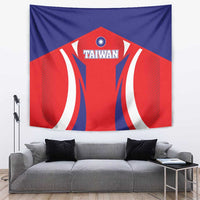 Custom Taiwan Tapestry Taiwanese Sporty Flag Style - Wonder Print Shop