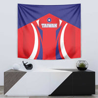 Custom Taiwan Tapestry Taiwanese Sporty Flag Style - Wonder Print Shop