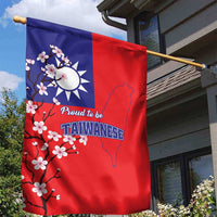 Personalized Proud To Be Taiwanese Garden Flag Flag Map Plum Blossom - Wonder Print Shop