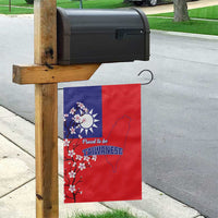 Personalized Proud To Be Taiwanese Garden Flag Flag Map Plum Blossom - Wonder Print Shop