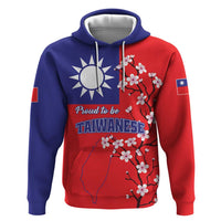 Personalized Proud To Be Taiwanese Hoodie Flag Map Plum Blossom - Wonder Print Shop
