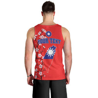 Personalized Proud To Be Taiwanese Men Tank Top Flag Map Plum Blossom - Wonder Print Shop