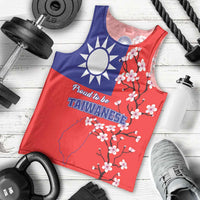 Personalized Proud To Be Taiwanese Men Tank Top Flag Map Plum Blossom - Wonder Print Shop
