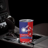 Proud To Be Taiwanese Tumbler Cup Flag Map Plum Blossom - Wonder Print Shop