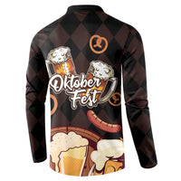Oktoberfest German Beer Festival Celebration Button Sweatshirt - Wonder Print Shop
