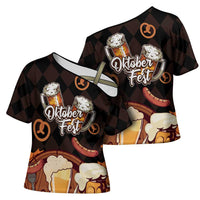 Oktoberfest German Beer Festival Celebration Cross Shoulder Shirt - Wonder Print Shop
