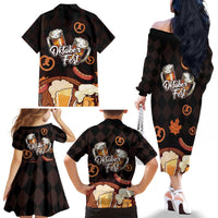 Oktoberfest German Beer Festival Celebration Family Matching Off The Shoulder Long Sleeve Dress and Hawaiian Shirt - Wonder Print Shop