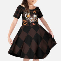 Oktoberfest German Beer Festival Celebration Family Matching Short Sleeve Bodycon Dress and Hawaiian Shirt - Wonder Print Shop