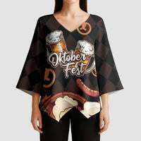 Oktoberfest German Beer Festival Celebration Kimono Sleeve Blouse - Wonder Print Shop