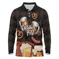 Oktoberfest German Beer Festival Celebration Long Sleeve Polo Shirt - Wonder Print Shop