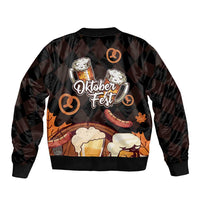Oktoberfest German Beer Festival Celebration Sleeve Zip Bomber Jacket - Wonder Print Shop